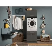Laundreezy Mehrzweckschrank-Set LAUNDREEZY LDSK1, Breite 67,5 cm, Softclose, höhenverstellbare Füße