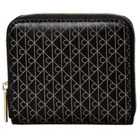 Calvin Klein Geldbörse AOP SQUARE ZIP AROUND, Geldbeutel, Damen Portemonnaie mit Monogramm-Print