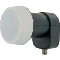 Schwaiger 714272 Universal-Single-LNB (für 1 Teilnehmer, herausziehbare Wetterschutzabdeckung, hellgrau)