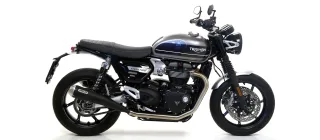 Sport Auspuff Arrow Pro-Racing Edelstahl BLACK Triumph Speed Twin Bj. 2019-2020 EURO-4 +ABE