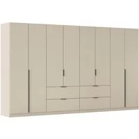 OTTO home Drehtürenschrank Kleiderschrank Schrank Garderobe AGORDO mit Dekor- oder Hochglanzfront (in zwei Griff-Farben, Breite 360 cm) mit Außenschubkästen, Serie in 7 Breiten und 2 Höhen MADE IN GERMANY