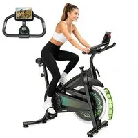 YEE RUN Heimtrainer Fahrrad mit App, 100% Magnetwiderstand, Not-Aus, Herzfrequenzmesser, Heimtrainer Fahrrad, Fitness-Apps per Smartphone/Tablet