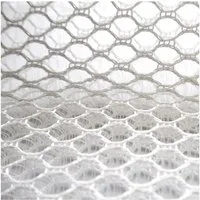 Ch.Cabanski Stoff Matratzenunterlage Abstandsgewirke 10mm Air Mesh - 2m Breit - Weiss, 3D-Abstandsgewirke für optimale Belüftung und Klimaregulierung