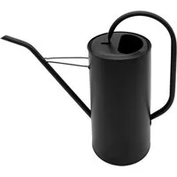 Spetebo Gießkanne Metall Blumen schwarz matt - 3 L (Anzahl, 1-tlg., Stück), Gießkanne mit langem Ausguss