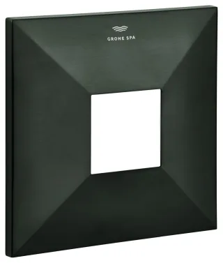 GROHE Rosette 48613 eckig für EHM-FMS mit 2-Wege Umstellung hard graphite geb., 48613AL0 48613AL0