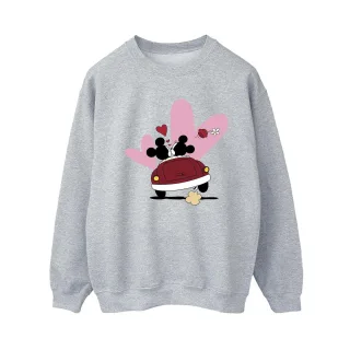 Disney - "Mickey Mouse Car Print" Sweatshirt für Damen (Grau)