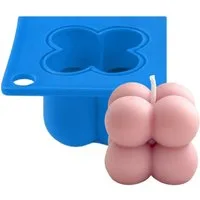 DistrEbution Silikonform Bubblekerze, Kerzenform aus Silikon, Gießform, wiederverwendbar, temperaturbeständig