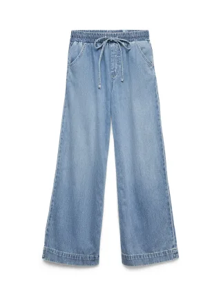 VERO MODA - VMALLISON MR WIDE JEANS LI3133 Light Blue Denim - Gr. - 32