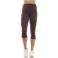 F&K-Mode Caprileggings Damen Capri 3/4 Leggings hoher Bund Baumwolle Hose hoher Bund