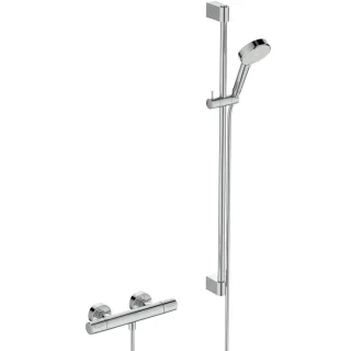 Ideal Standard Brausekombinationm.Thermostat CerathermT25N 900mm 2-fach-Handbrause 6l/min. Chrom, A8 A8516AA