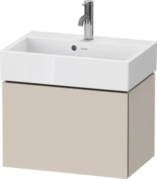 Duravit L-Cube Waschtischunterbau wandhängend Taupe Matt 584x391x394 mm - LC611909191 LC611909191