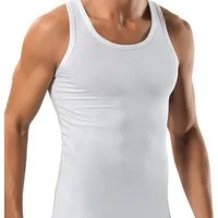 cwonlineshop Unterhemd 4er Sparset Tank-Top / Achselshirt für Herren, weiß (Set, 4-St) Feinripp aus 100% Baumwolle