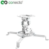 conecto Beamer-Deckenhalterung Universal Projektor- Beamer Deckenhalterung, (schwenkbar um 360°, neigbar)