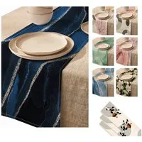LIVINA HOME Tischläufer Premium Tischdecke abwaschbar, Tischband, moderne Leinenoptik Decke, Tischtuch, Gartentischdecke, Tafeltuch, Oster Deals Sale!