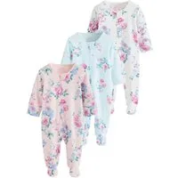 Next Schlafoverall Baby-Schlafanzüge mit Zwei-Wege-RV, 3er-Pack (3-tlg)