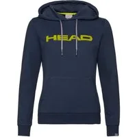 Head Kapuzenpullover Hoodie Club Rosie dunkelblau/gelb Damen
