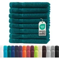 Devior Handtuch Set Frottierserie Elegance in vielen Farben, hochwertig mit 500 g/m², Gästetücher - 100% Baumwolle (8-St), 30x50 cm, ideal fürs Gästebad & kleine Handtuchhalter, geruchsneutral