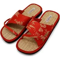 Nawemo Zimtlatschen Wide Strap Rot von Nawemo Slipper