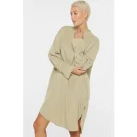 SENSES.THE LABEL Sommerkleid mit abgerundetem Saum