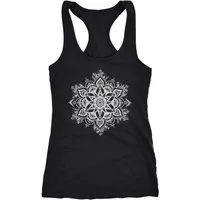 Neverless Tanktop Damen Tank-Top Mandala Ornament Bohemian Boho Ethno Racerback
