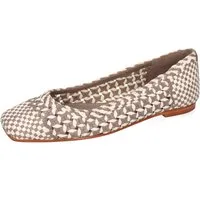 Melvin & Hamilton Elyssa 1 Leder-Geflochtene Schuhe für Damen Ballerina Flache Absätze, Echtes Leder, Von Hand geflochten