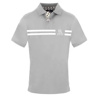 Aquascutum - Poloshirt für Herren, Mit Kragen, kurzärmlig (Grau)