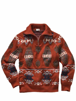Gallia Herren Troyer Clifton Rot 90 % Wolle (Merino), 10 % Polyamid