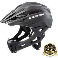 Cratoni Fahrradhelm C-Maniac (Full Protection) schwarz matt