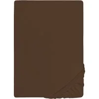 Biberna Spannbettlaken THEA Baumwoll-Jersey mit Elasthan, 160 g/m², Jersey-Elasthan, Gummizug: rundum, (1 Stück), Bettlaken für Matratzen bis 25 cm Höhe, pflegeleicht, bügelfrei