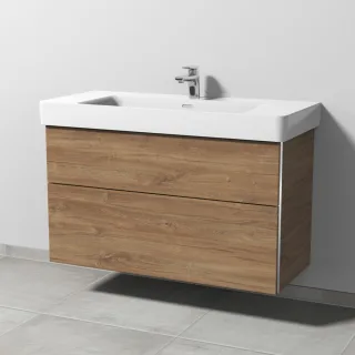 Sanipa 3way Waschtischunterbau zu Laufen Pro S Waschtisch mit 2 Auszügen, Eiche-Kansas BR77059