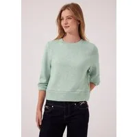 STREET ONE STUDIO 3/4-Arm-Shirt mit eingewebtem Giltzerfaden