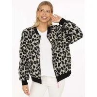 Zwillingsherz Bomberjacke "Classic Leo" stylisch,kuschelig, Rippbündchen