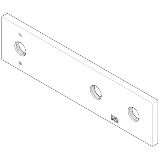 Dornbracht 3-Loch-Platte Wand 092798023-06 platin matt
