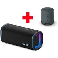 Sony ULT FIELD 5 + SRS-XB100 Bluetooth-Speaker Stereo (A2DP Bluetooth, Bluetooth, AVRCP Bluetooth, 2er Set Bluetooth-Lautsprecher, 25h-Akku, IP67, wasserdicht, 360° LED)