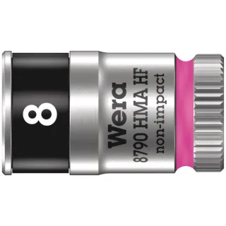 Wera 8790 HMA HF Zyklop-Steckschlüsseleinsatz mit 1/4"-Antrieb mit Haltefunktion Leuchtpink - 05003723001