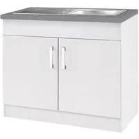 KOCHSTATION Spülenschrank KS-Toronto, Breite 100 cm