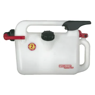 Birchmeier Selbstschließender Benzinkanister Rapidon 6, 6 l , Inhalt:6l, Abmessung:440 x 150 x 260mm