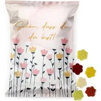 Logbuch-Verlag Dekofigur Mini Gummibärchen Blumen 25er Set - Fruchtgummi Give Away 11 g pro