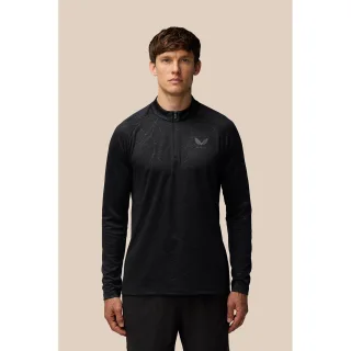 Castore Adapt Training 1/4 Zip Top Polyester Herren Schwarz Sport-T-Shirts