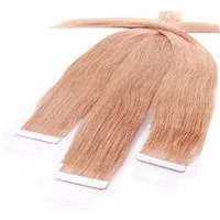 hair2heart Echthaar-Extension Tape Extensions glatt #8/01 Hellblond Natur-Asch 60cm