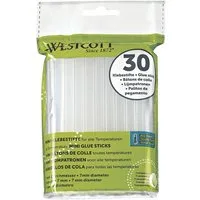 WESTCOTT Heißklebestift E-16837 00, (30 St), Nachfüll-Sticks