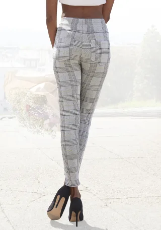 LASCANA Leggings mit Ajour Karomuster