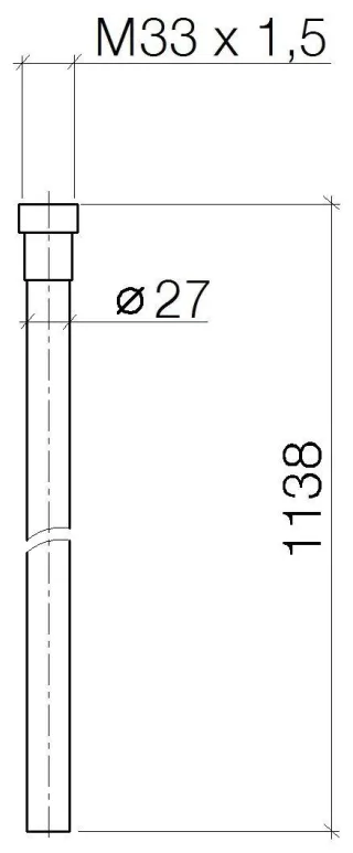 Dornbracht WATER TUBE Kneipp-Schlauch , weiß SERIENNEUTRAL 28280979 Chrom 28280979-00