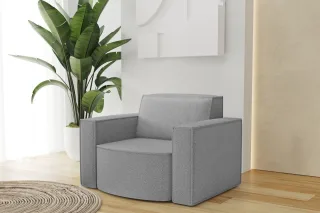 Sessel Designersessel PALMA in Stoff Ascot Taupe