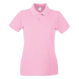 Fruit of the Loom - Poloshirt für Damen kurzärmlig (Babyrosa)