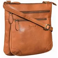 Benthill Umhängetasche Damen Echt Leder Handtasche Schultertasche Ledertasche Umhängetasche, Schultergurt / Umhängegurt Reißverschlussfach
