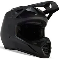 Fox Racing Motorradhelm V1 Matte Black 2023 Jugend Motocross Helm, Notfallsystem-Polsterung (EQRS)