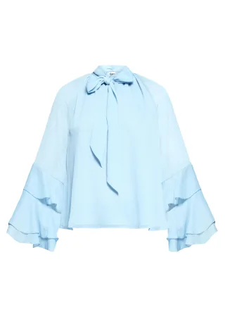V by Vera Mont - Chiffonbluse Soft Sky - Gr. - 40