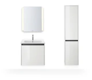 Duravit Ketho.2 Hochschrank Weiß Hochglanz 400x360x1760 mm - K21329R22220000 K21329R22220000