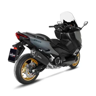 LeoVince Sportauspuff Komplettanlage LV-12 Edelstahl BLACK Yamaha T-MAX 560 Bj.2020-2024 EURO5 +Kat